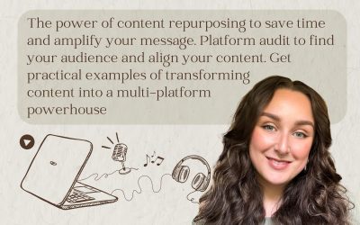 Efficient Content Creation: Transform One Idea Across Multiple Platforms with Kathleen Amy